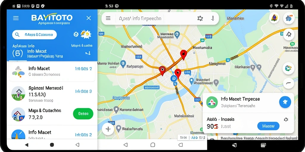 Antarmuka pengguna BAYITOTO menampilkan informasi lalu lintas yang jelas dan informatif.