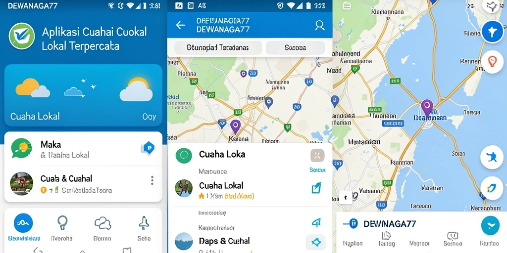 Tampilan antarmuka DEWANAGA77 yang informatif dan mudah dipahami.