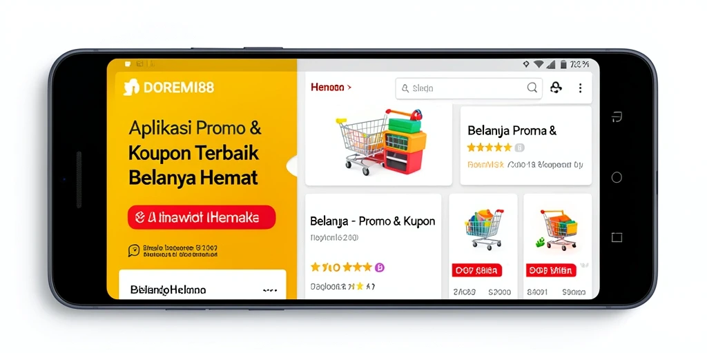 Tampilan antarmuka DOREMI88 menunjukkan berbagai kupon serta promo menarik.
