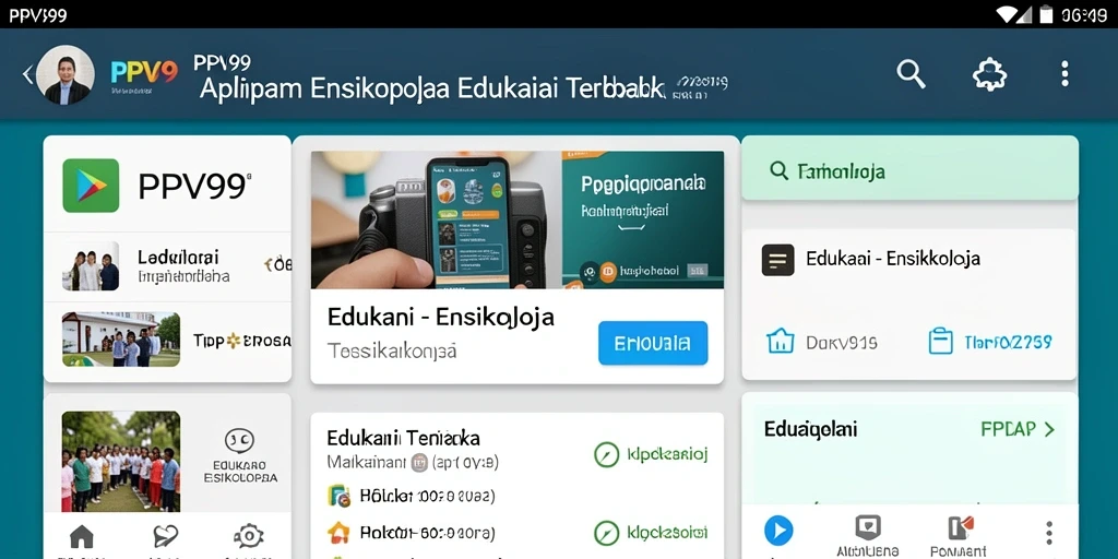 Antarmuka pengguna PPV99 yang ramah dan informatif.
