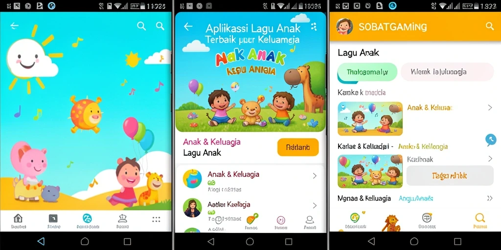 Tampilan antarmuka SOBATGAMING yang menarik dan ramah anak.