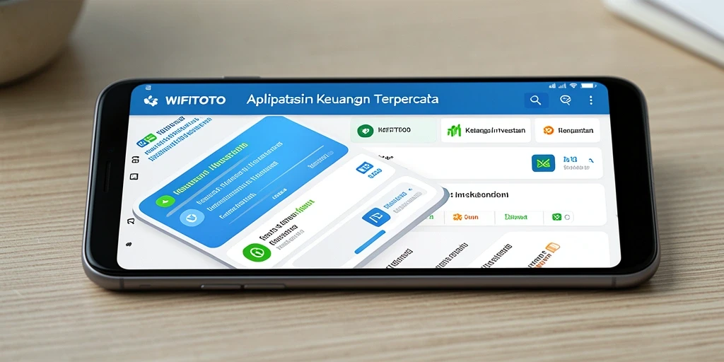 Tampilan antarmuka WIFITOTO yang modern dan informatif.