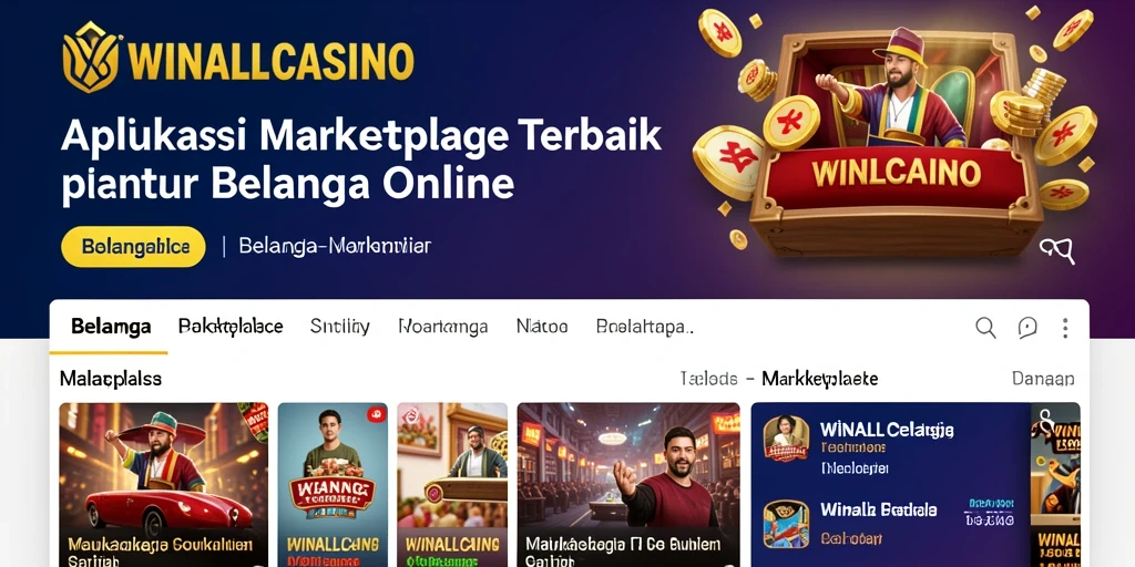 Antarmuka pengguna WINALLCASINO yang menarik dan mudah digunakan.