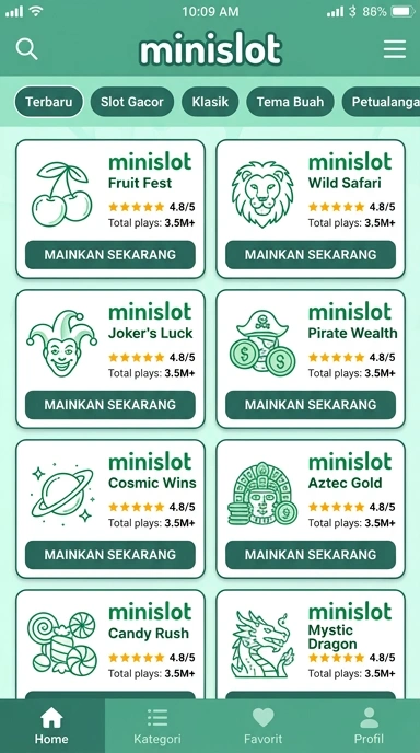 Minislot — Indeks Aplikasi Populer & Kanal Uji Terpercaya